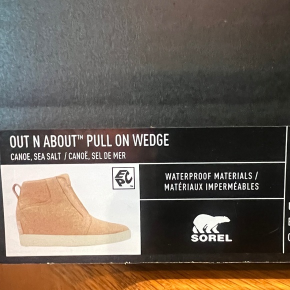 Sorel Womens Out N About Pull On Wedge Booties Waterproof Lined Cushioned - Picture 6 of 6